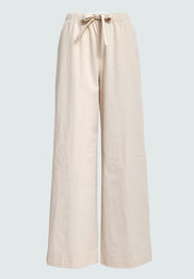 Peppercorn PCFia Belt Pant Bukser 0202 Whitecap Grey