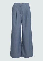 Peppercorn PCFilippa Wide Pant Bukser 520M Allure Blue Melange