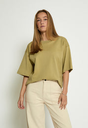 Peppercorn PCFiola GOTS T-shirt T-Shirt 0148 Gray Green