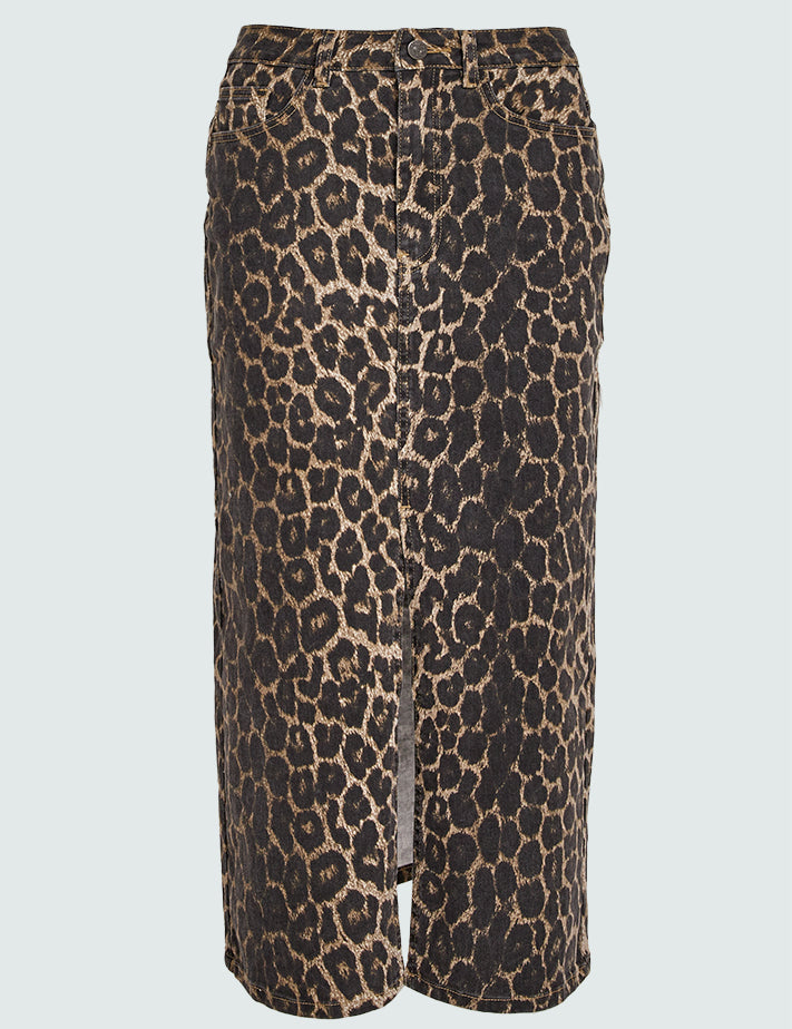 Peppercorn PCFione Nederdel Nederdele 9168P Leopard Print