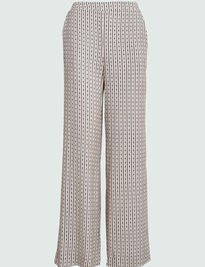 Peppercorn PCGabriella Pant Bukser 0202P Whitecap Cream Print