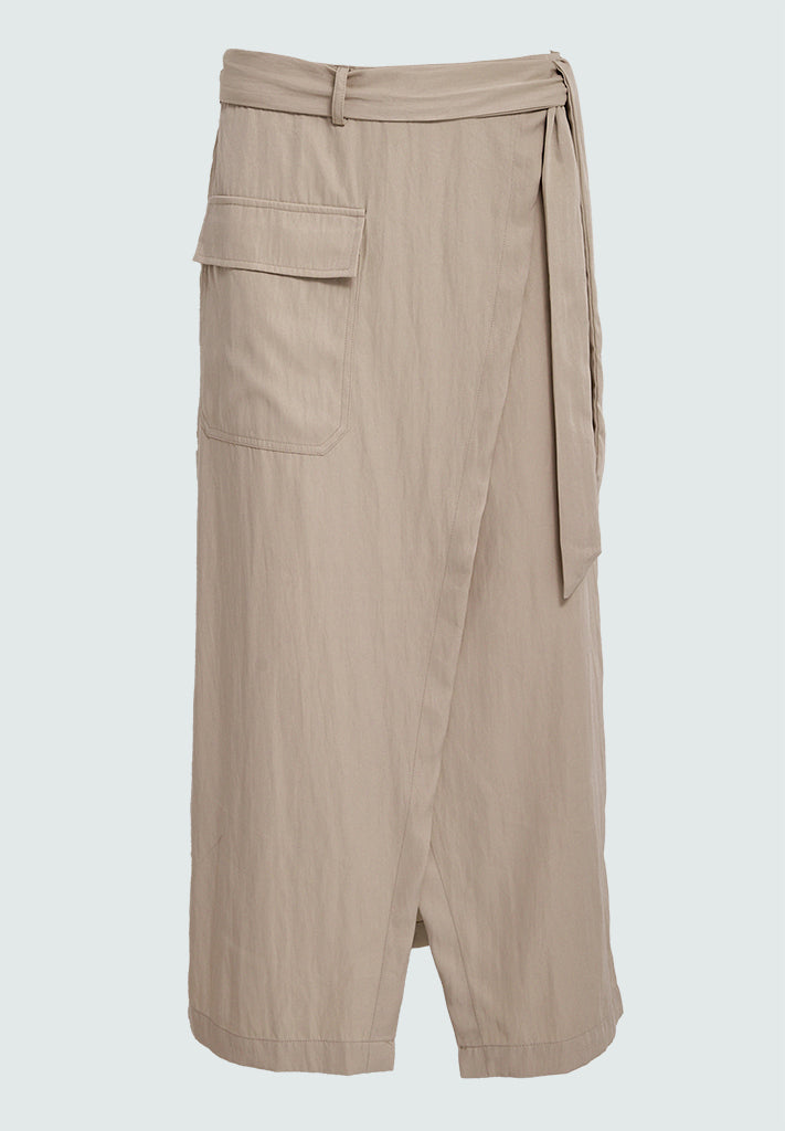 Peppercorn PCGerly Belt Skirt Nederdele 0274 LIGHT SAND