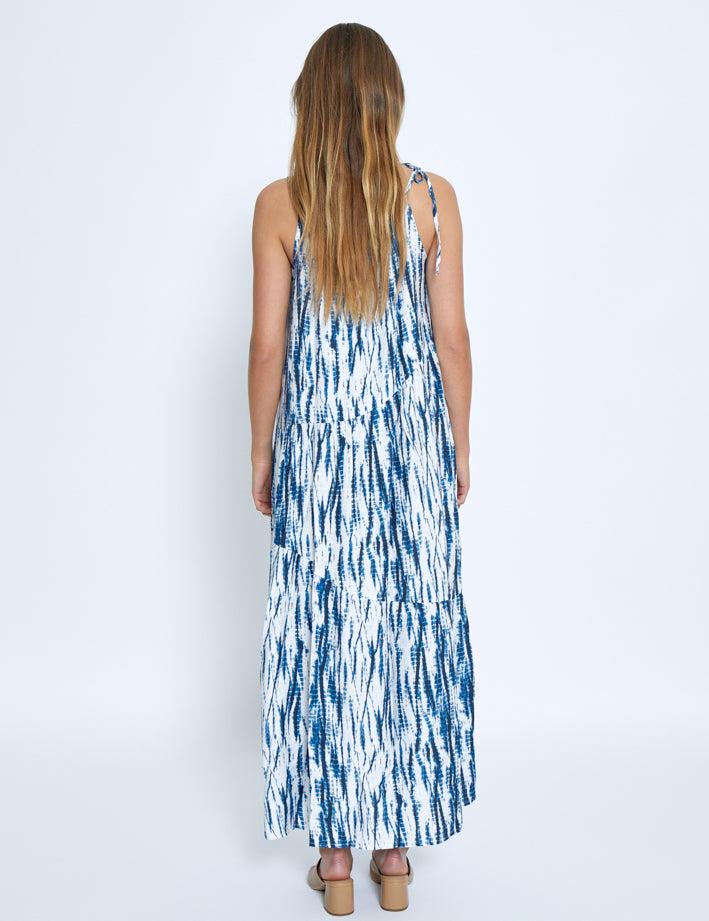 Peppercorn PCGigi Maxi Dress Kjoler 5007P Palace Blue Print