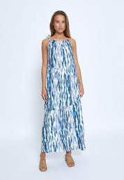 Peppercorn PCGigi Maxi Dress Kjoler 5007P Palace Blue Print