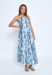 Peppercorn PCGigi Maxi Dress Kjoler 5007P Palace Blue Print