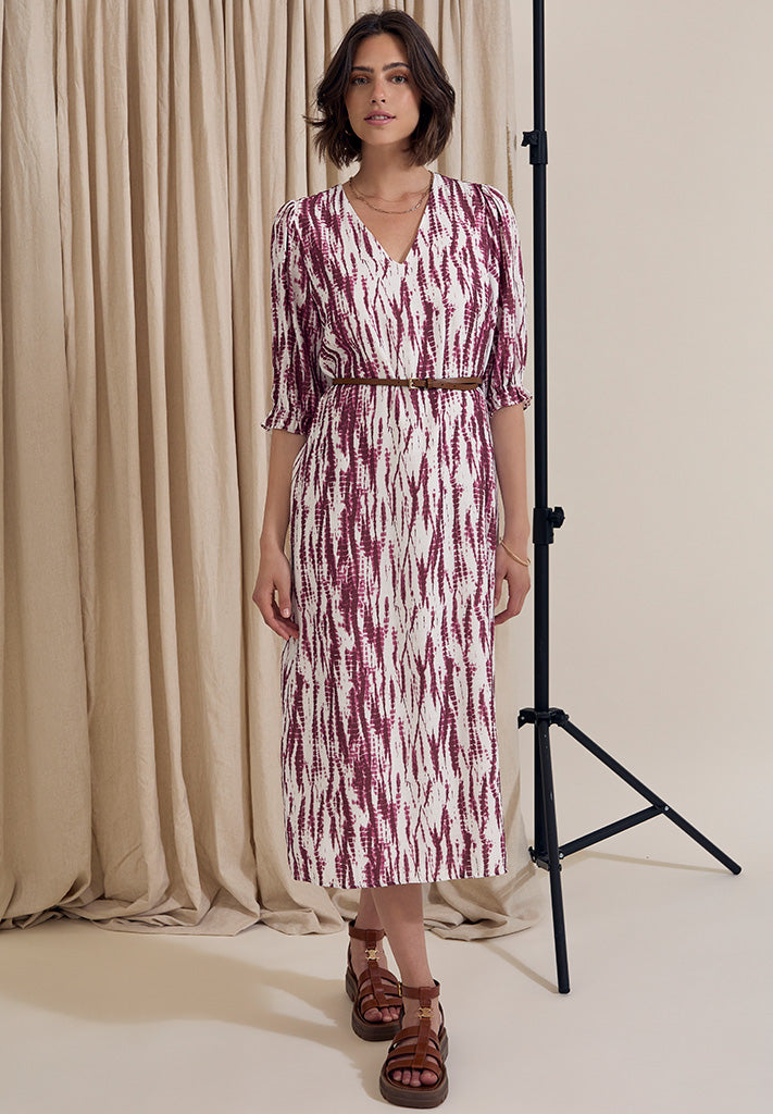 Peppercorn PCGigi Midi Dress Kjoler 4238P LILAS PRINT
