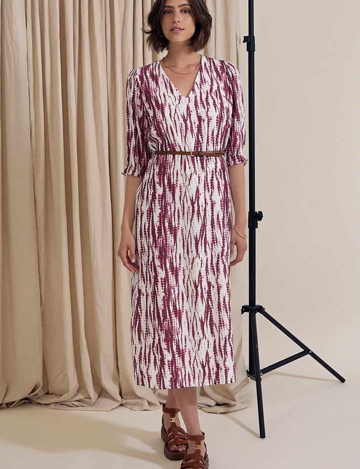 Peppercorn PCGigi Midi Dress Kjoler 4238P LILAS PRINT