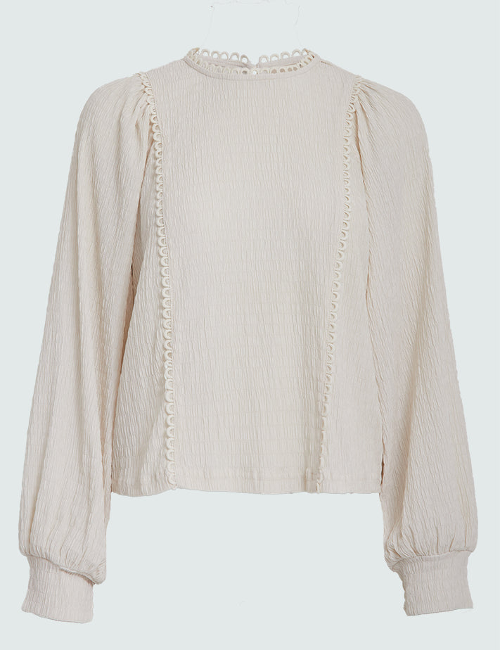 Peppercorn PCGillian Blouse Bluser 0202 Whitecap Grey