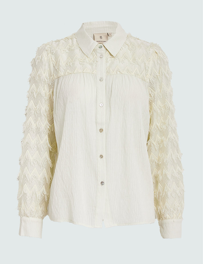 Peppercorn PCGinna Shirt Skjorter 0202 Whitecap Grey