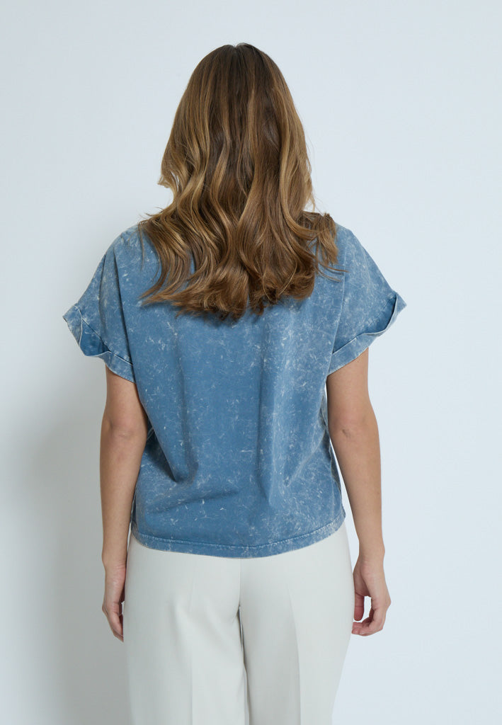 Peppercorn PCGiona Batsleeve T-Shirt T-Shirt 1039P FADED DENIM PR
