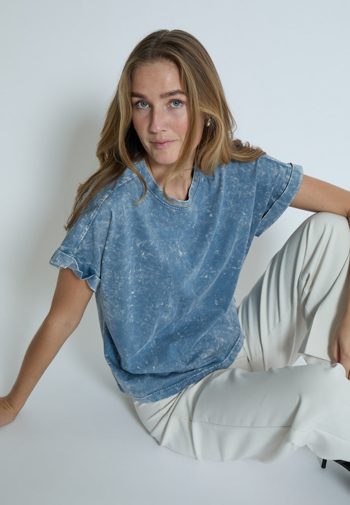 Peppercorn PCGiona Batsleeve T-Shirt T-Shirt 1039P FADED DENIM PR