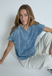 Peppercorn PCGiona Batsleeve T-Shirt T-Shirt 1039P FADED DENIM PR