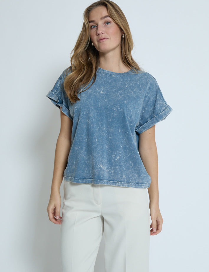 Peppercorn PCGiona Batsleeve T-Shirt T-Shirt 1039P FADED DENIM PR