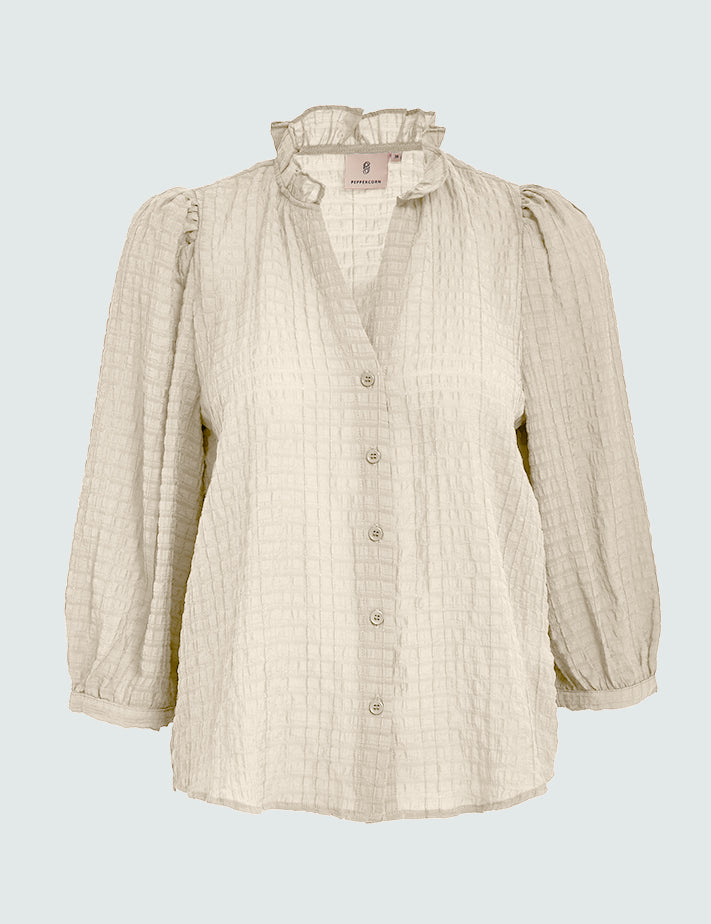 Peppercorn PCGiselle Shirt Skjorter 0202 Whitecap Grey