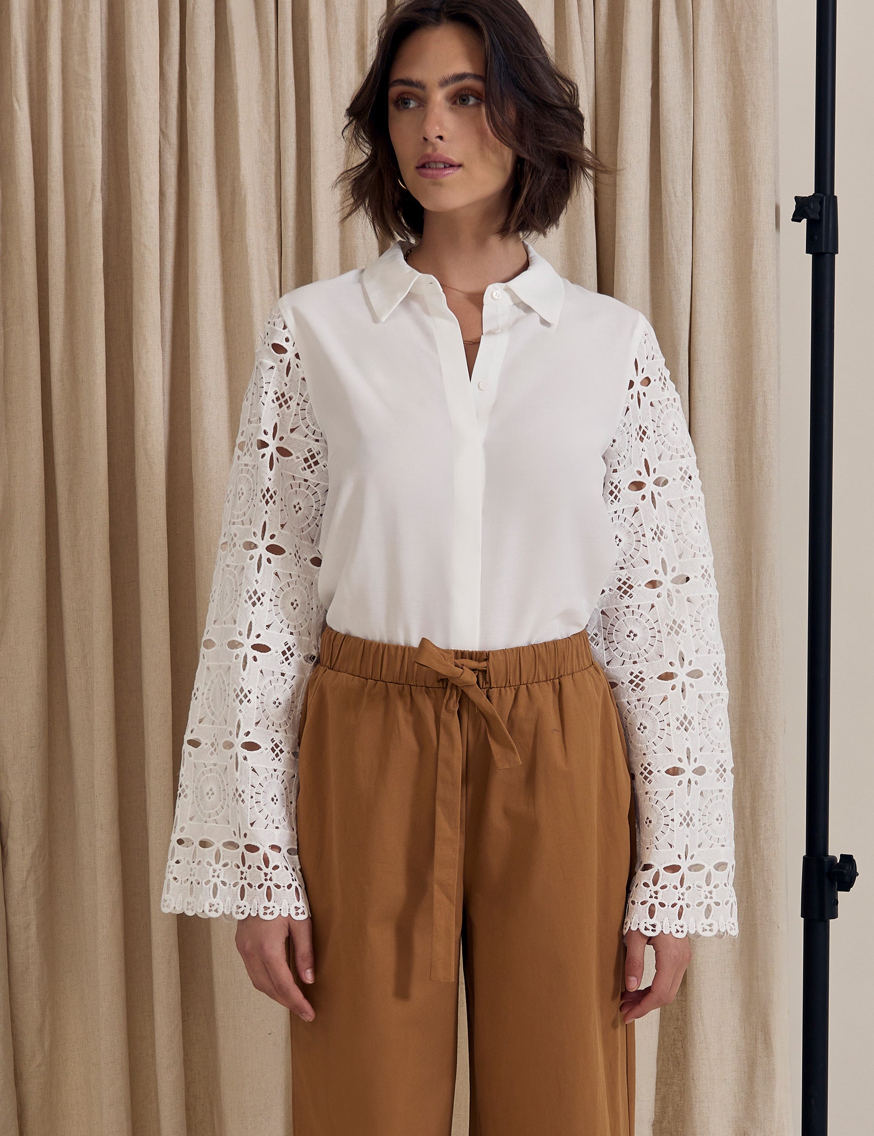 Peppercorn PCGitte Shirt Skjorter 0011 Gardenia
