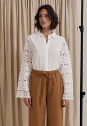 Peppercorn PCGitte Shirt Skjorter 0011 Gardenia