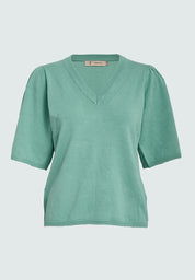 Peppercorn PCGlenda Short Sleeve Knit Pullover 3006 Lichen Mint