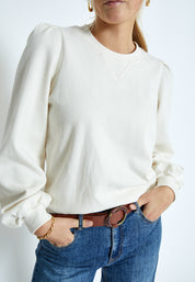 Peppercorn PCGloria GOTS Sweatshirt Sweatshirts 0011 Gardenia