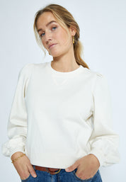 Peppercorn PCGloria GOTS Sweatshirt Sweatshirts 0011 Gardenia