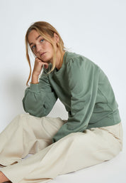 Peppercorn PCGloria GOTS Sweatshirt Sweatshirts 3790 Hedge Green
