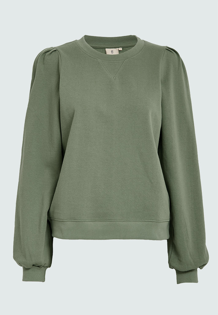 Peppercorn PCGloria GOTS Sweatshirt Sweatshirts 3790 Hedge Green