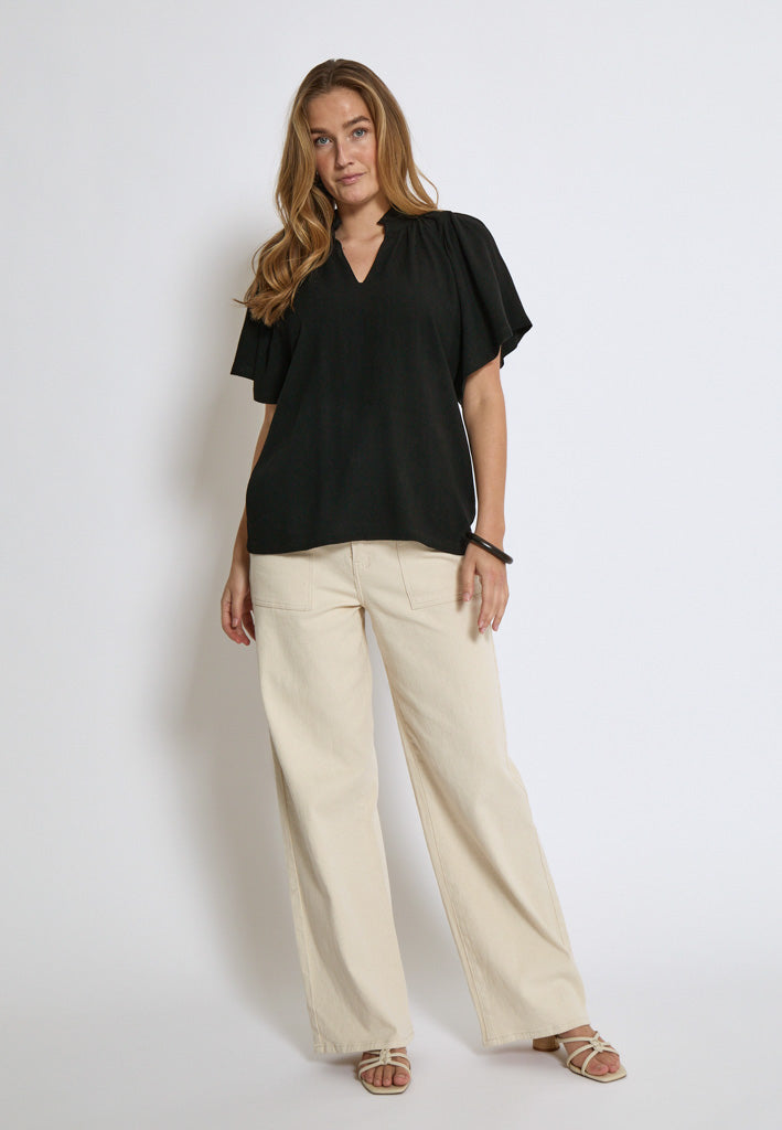 Peppercorn PCHannah Blouse Bluser Sort