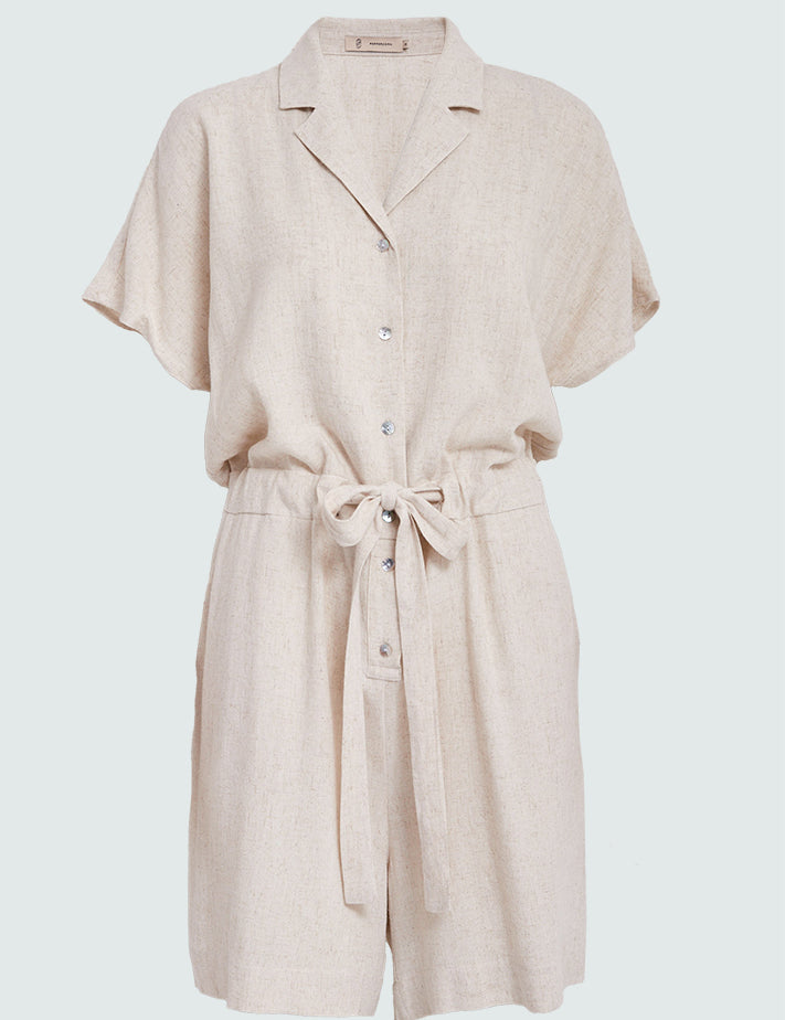 Peppercorn PCHannah Playsuit Buksedragter 0202M Whitecap Grey mel