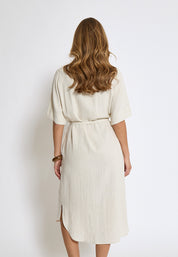 Peppercorn PCHannah Shirt Dress Kjoler 0202M Whitecap Grey mel