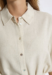 Peppercorn PCHannah Shirt Dress Kjoler 0202M Whitecap Grey mel