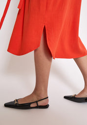 Peppercorn PCHannah Shirt Dress Kjoler 4174 Hot Coral