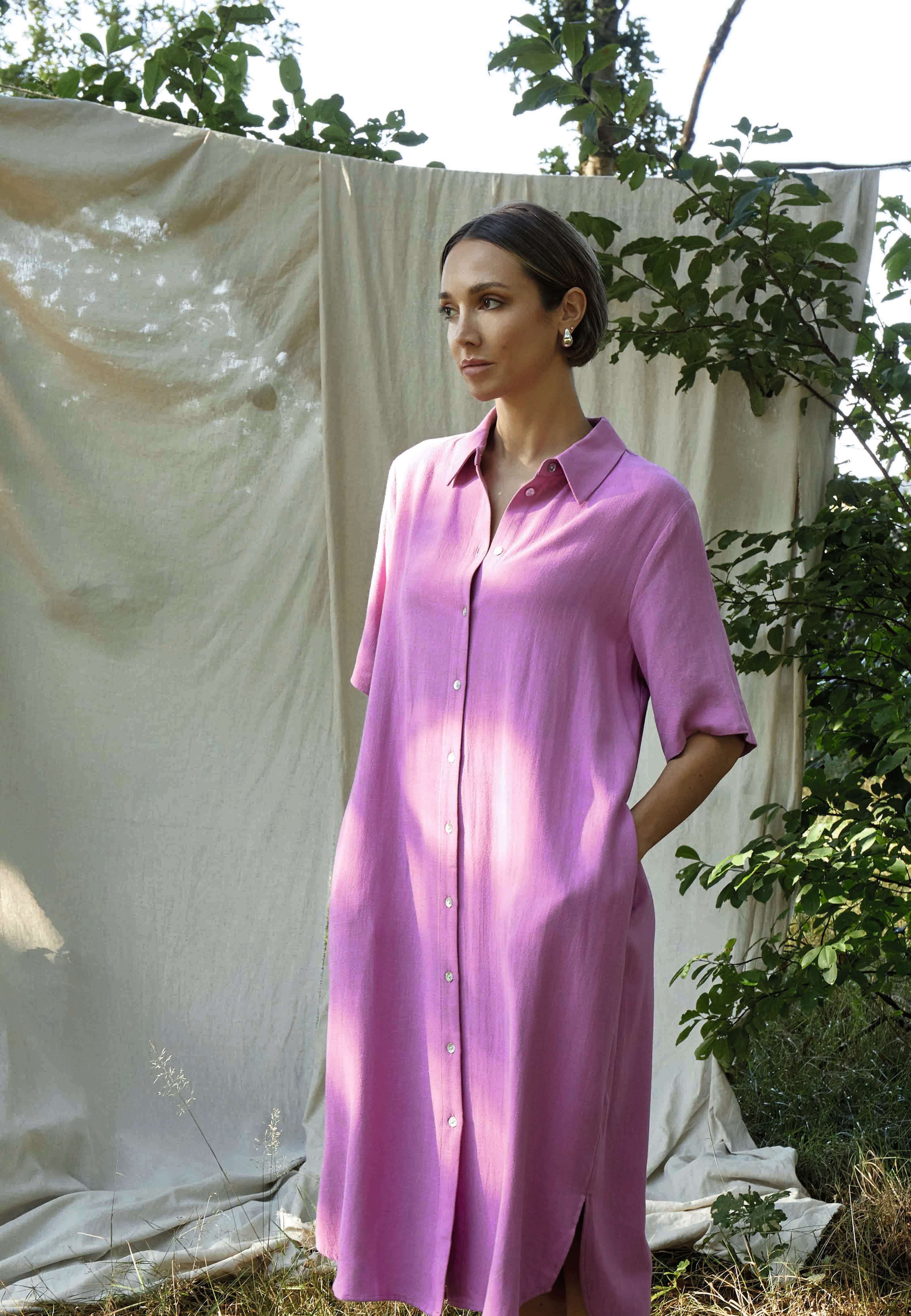 Peppercorn PCHannah Shirt Dress Kjoler 7002 Rosebud Pink