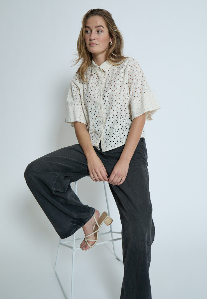 Peppercorn PCHaze Shirt Skjorter 0011 Gardenia