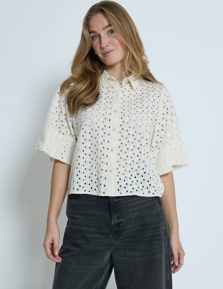 Peppercorn PCHaze Shirt Skjorter 0011 Gardenia
