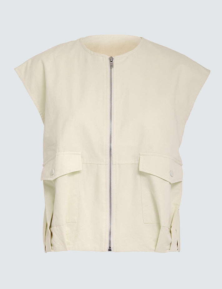 Peppercorn PCHeather Vest Vest 0202 Whitecap Grey