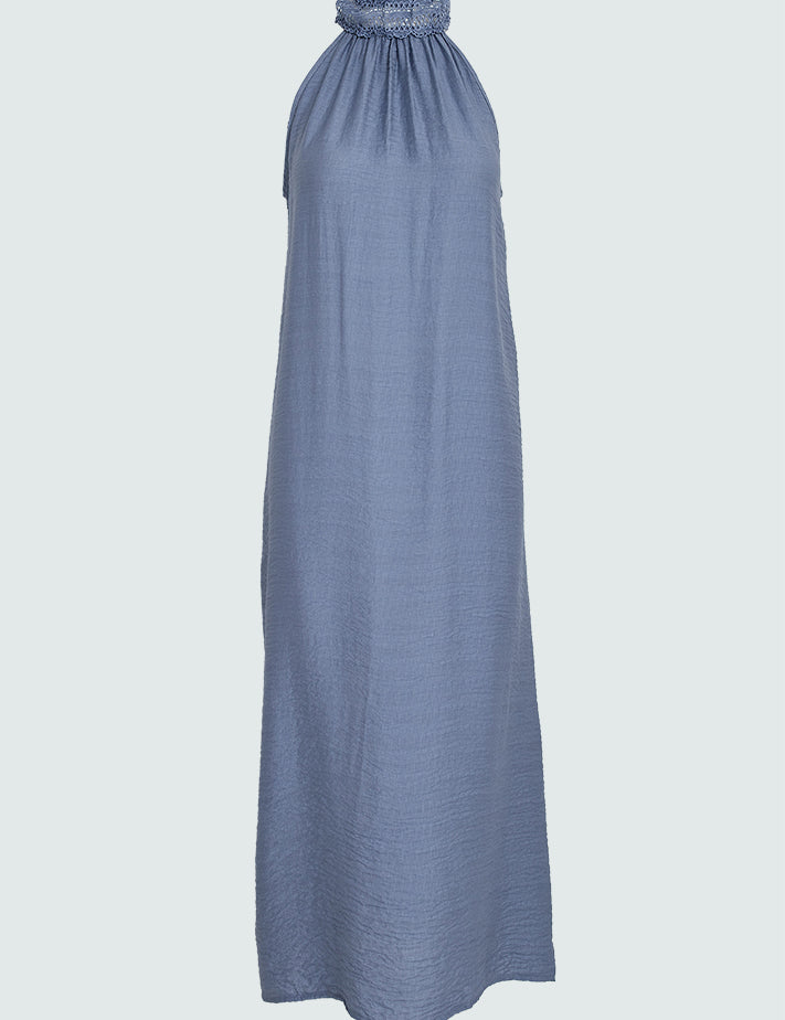 Peppercorn PCHelen Halterneck Dress Kjoler 1039 FADED DENIM