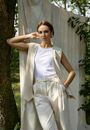 Peppercorn PCHillary Pant Bukser 0202 Whitecap Grey