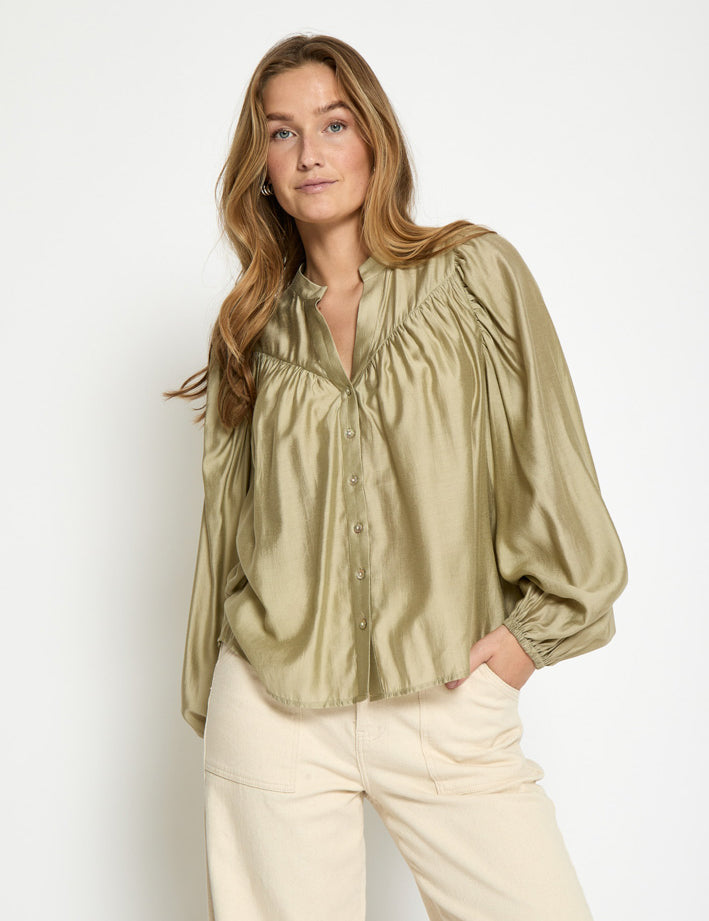 Peppercorn PCIda Shirt Skjorter 0148 Gray Green