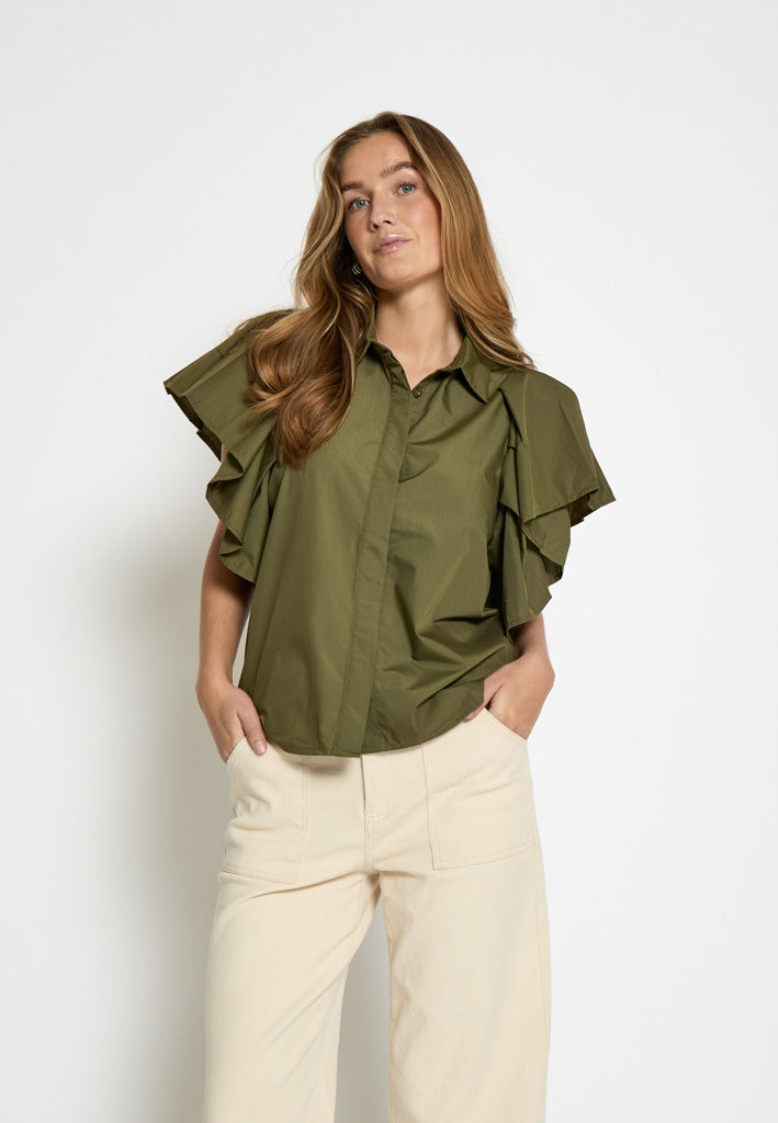 Peppercorn PCIlliona Shirt Skjorter 3059 Kalamata