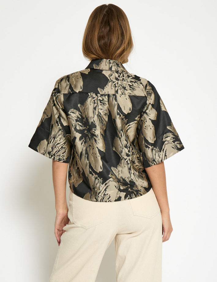 Peppercorn PCIvy Shirt Skjorter 9000J Black Jacquard