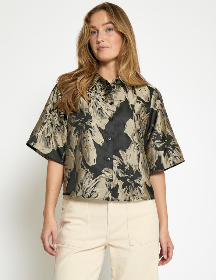 Peppercorn PCIvy Shirt Skjorter 9000J Black Jacquard