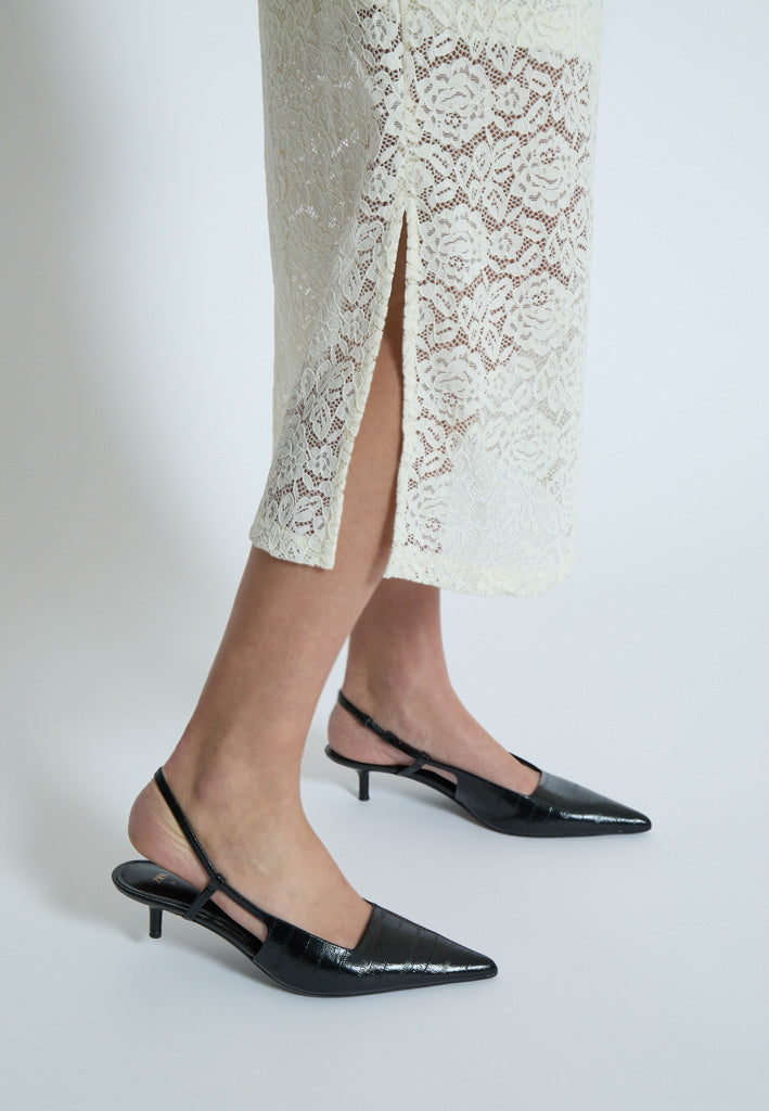 Peppercorn PCKaroline Lace Dress Kjoler 0002 White Peony