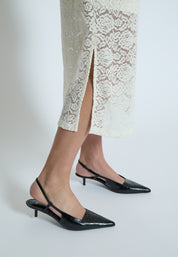 Peppercorn PCKaroline Lace Dress Kjoler 0002 White Peony