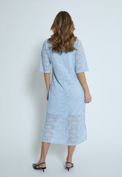 Peppercorn PCKaroline Lace Dress Kjoler 1039 FADED DENIM