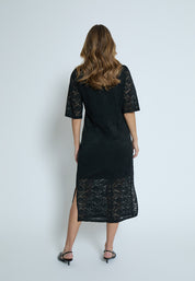 Peppercorn PCKaroline Lace Dress Kjoler Sort