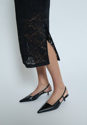 Peppercorn PCKaroline Lace Dress Kjoler Sort
