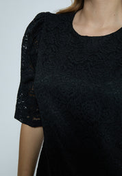Peppercorn PCKaroline Lace Dress Kjoler Sort