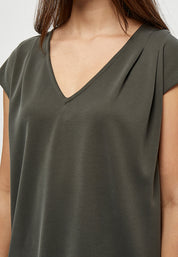 Peppercorn PCLana V T-Shirt T-Shirt 3655 Beluga Green