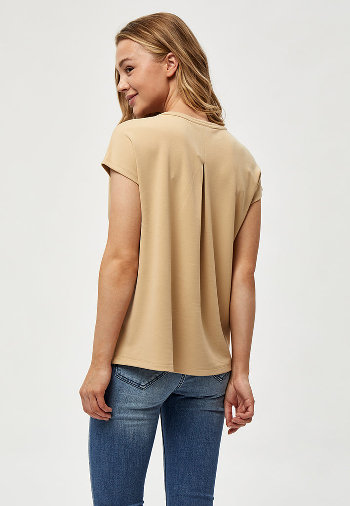 Peppercorn PCLana V T-Shirt T-Shirt 4043 Nomad Sand