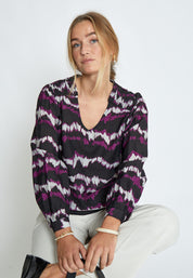 Peppercorn PCParisa Bluse Bluser 9000P Black Print