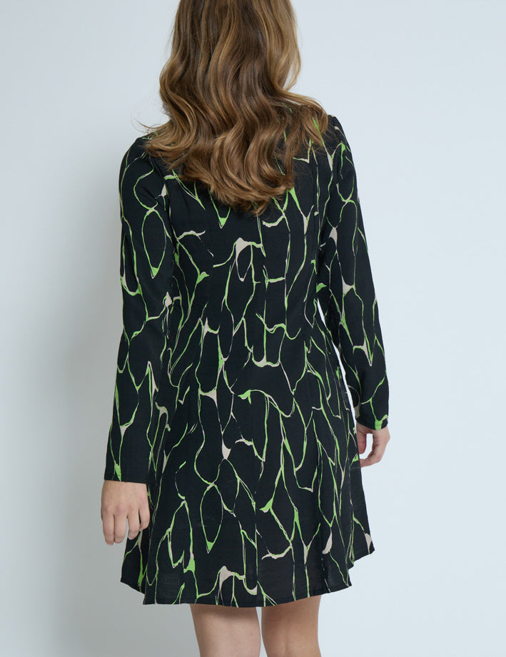 Peppercorn PCParker Odette Short Dress Kjoler 3186P Foliage Green Print